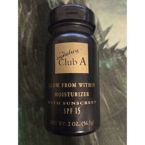 Signature Club A Glow‎ From Within Moisturizer Cleanser SPF 2 Oz Sealed